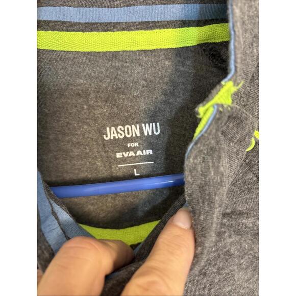 EVA AIR x JASON WU Lounge/Pajama Top, Unisex L, Sleepwear Gray Softest - Picture 3 of 7